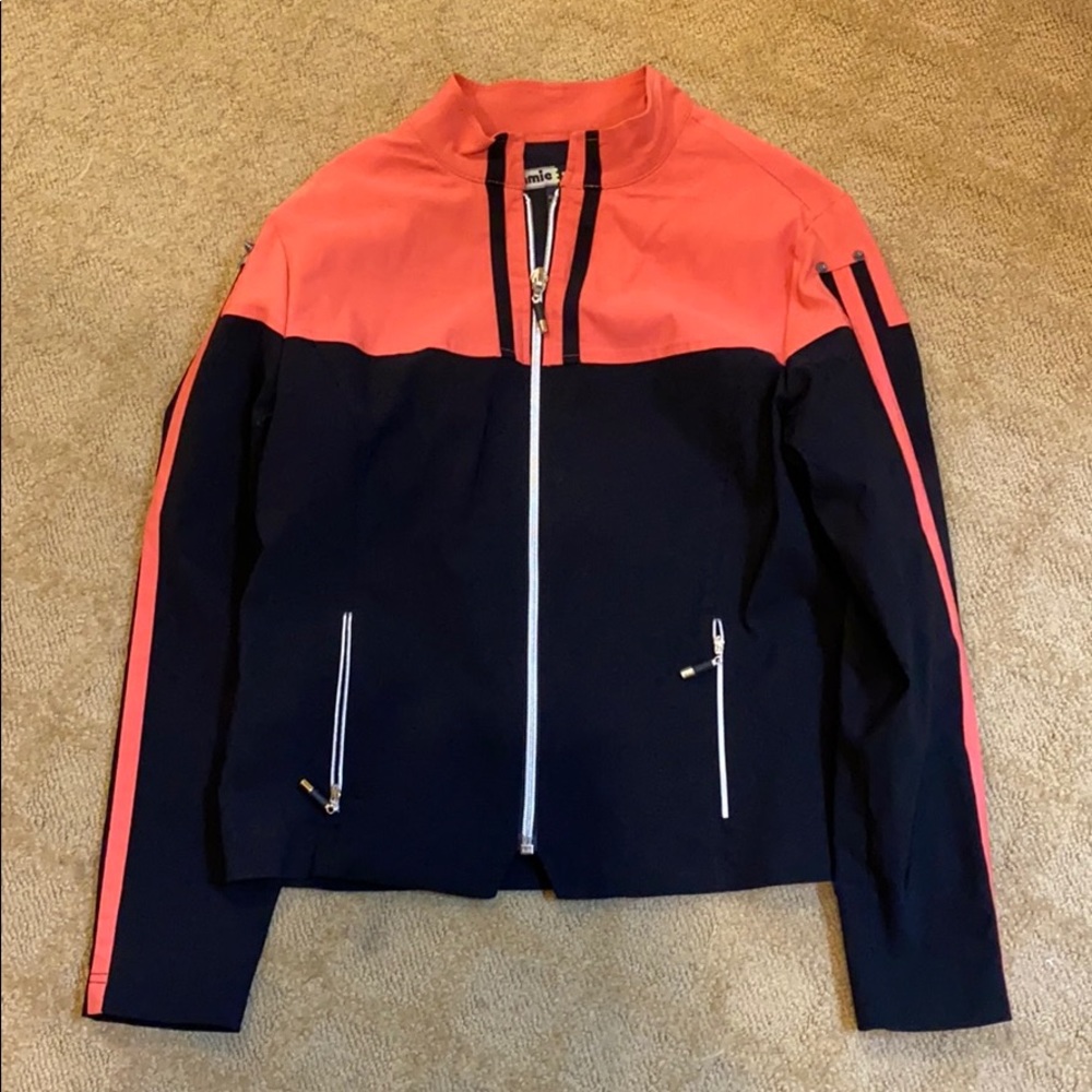 Jamie Sadock Coral/Navy ZIP up Jacket -medium